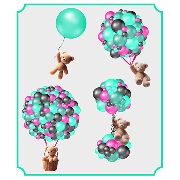 Floating bears Balloon Collection